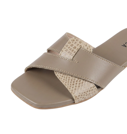 Jessica 9013 Women's Genuine Leather Clogs – Comfortable Walking Clogs with 1 cm Heel