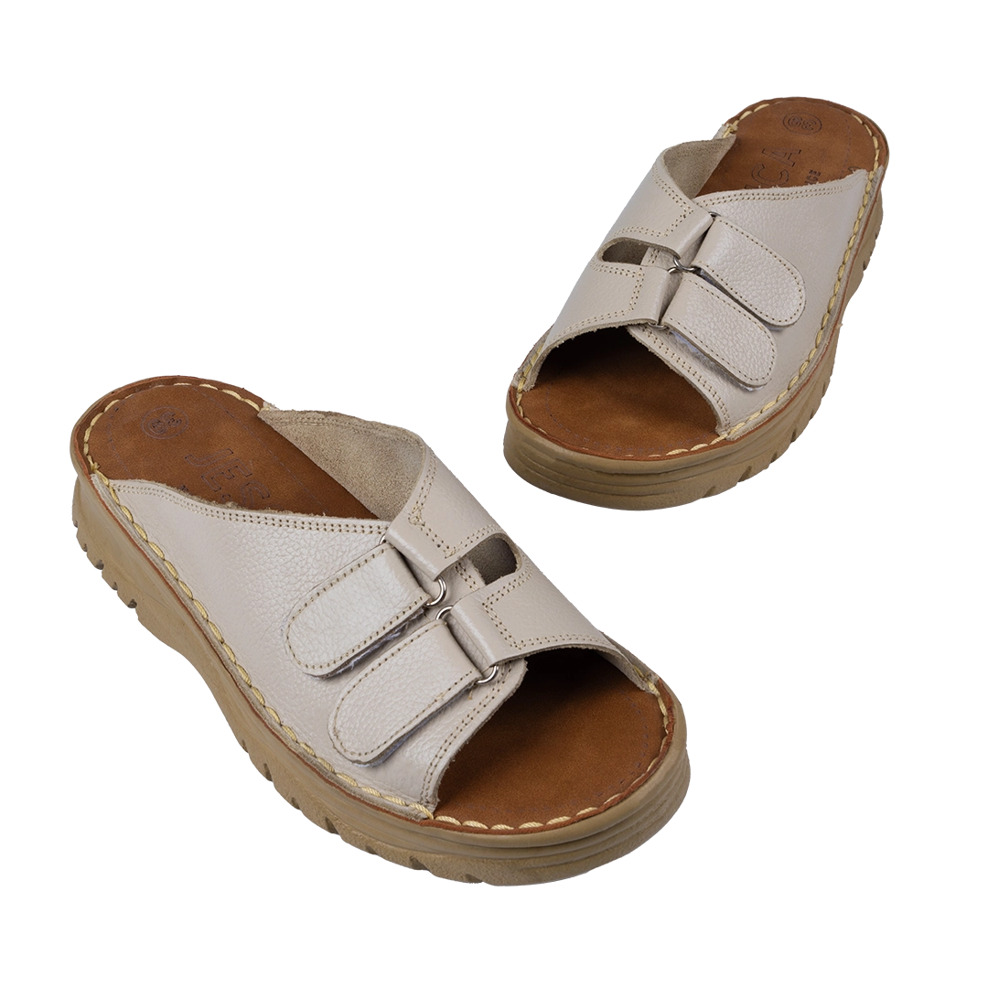 213 Women Genuine Leather Medical Clogs – Comfortable Orthopedic Walking Shoes