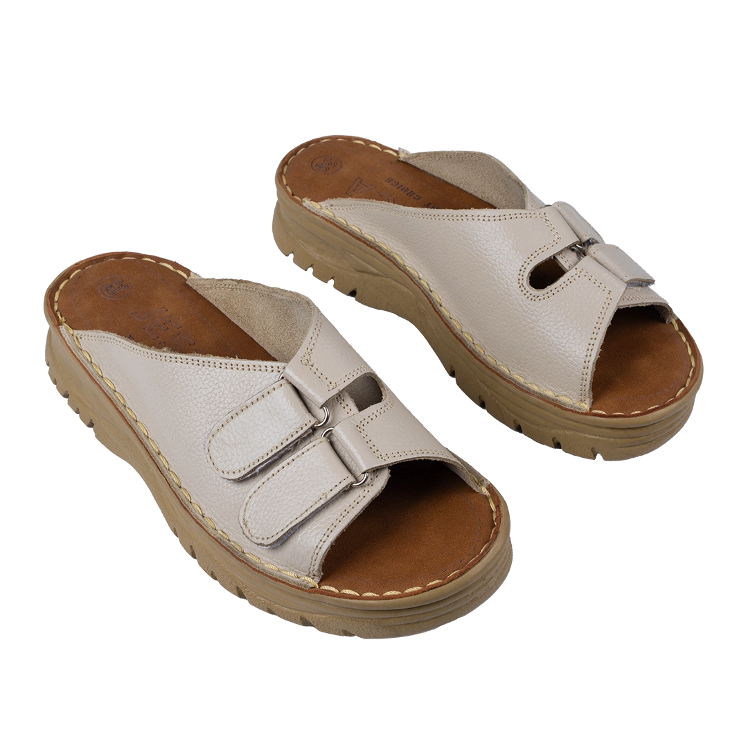 213 Women Genuine Leather Medical Clogs – Comfortable Orthopedic Walking Shoes