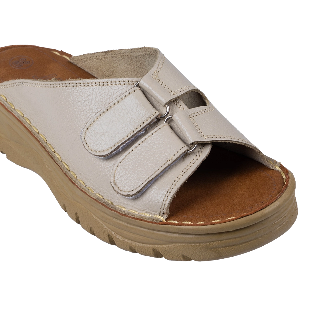 213 Women Genuine Leather Medical Clogs – Comfortable Orthopedic Walking Shoes