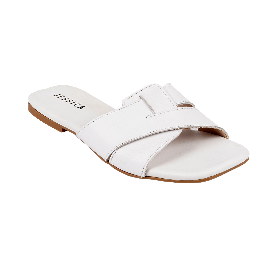 Jessica 9013 Women's Genuine Leather Clogs – Comfortable Walking Clogs with 1 cm Heel