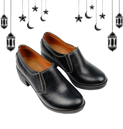 Code 307 Women's shoes with natural leather heels