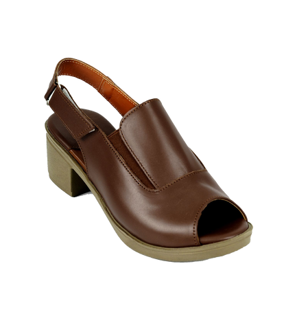 Code 309 Women's Sandal with Natural Leather Heel