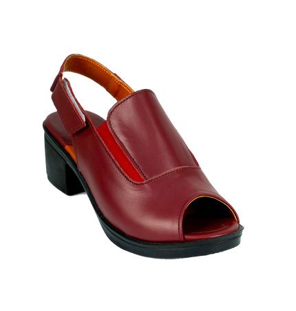 Code 309 Women's Sandal with Natural Leather Heel