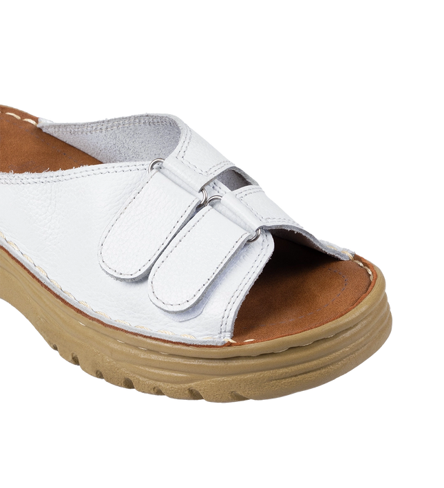 سابو حريمي جلد طبيعي مريح للمشي موديل 213 – شوز بمقاسات واسعة 