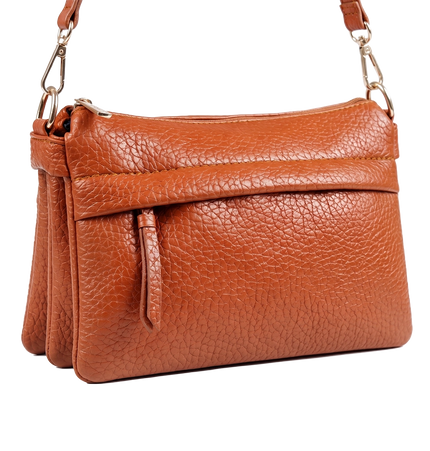 Jessica S101 Women's Crossbody Bag – Practical Medium Leather Bag