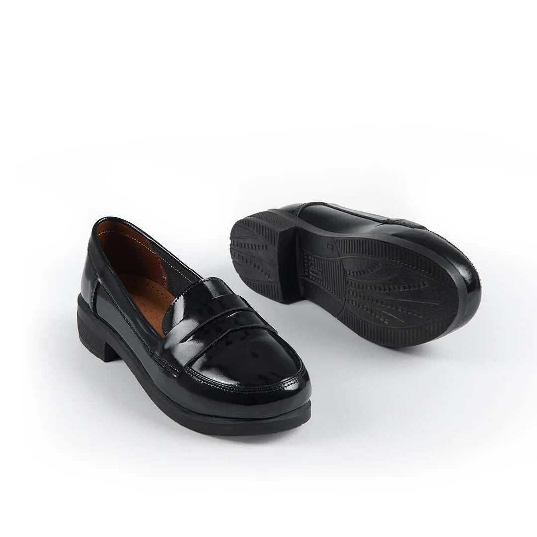 Jessica L22 Women's Glossy Genuine Leather Shoes – Comfortable Walking Shoes