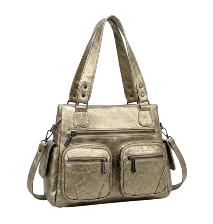 M22 Large Women Shoulder Bag with Crossbody Strap – Practical Imported Leather Bag