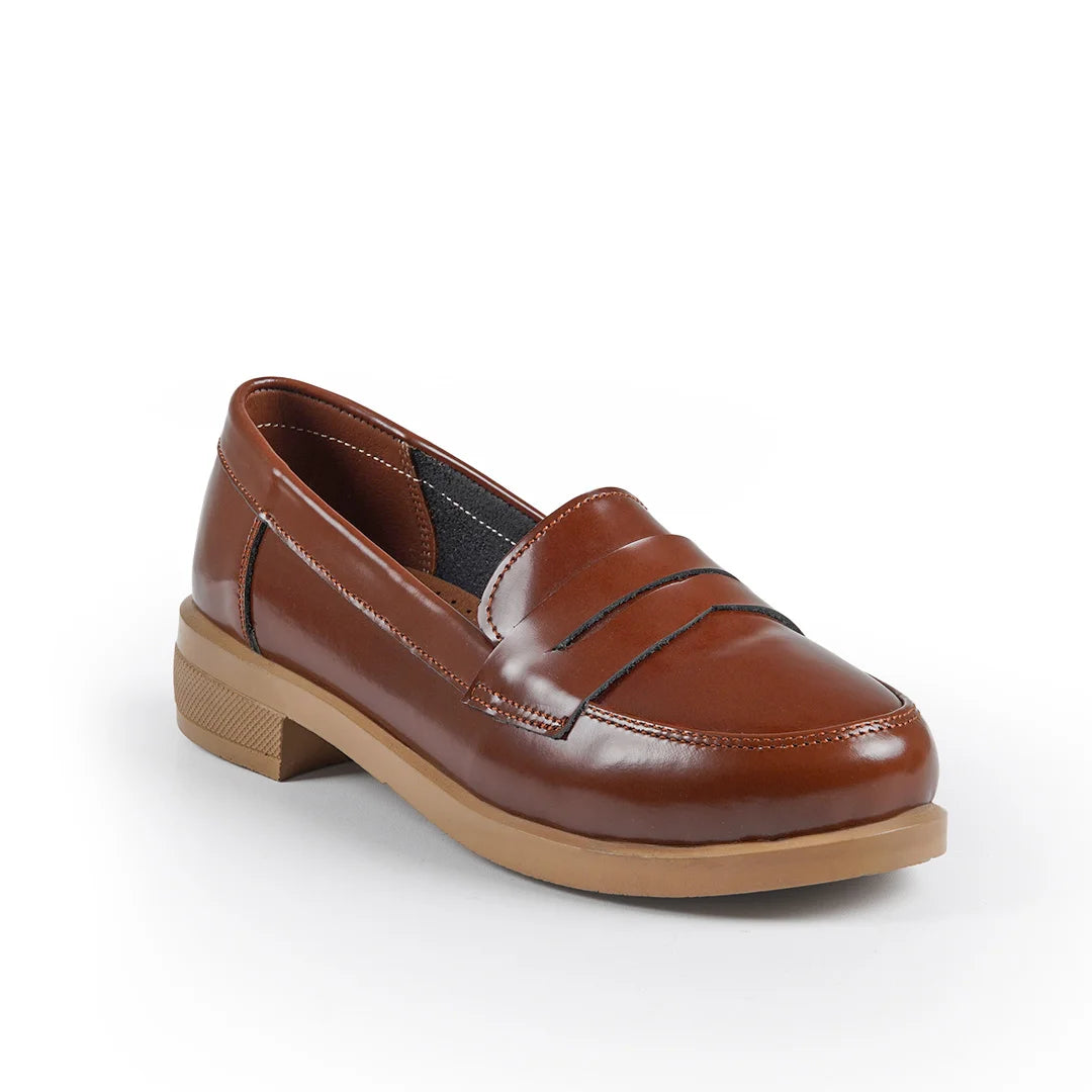 Jessica L22 Women's Glossy Genuine Leather Shoes – Comfortable Walking Shoes