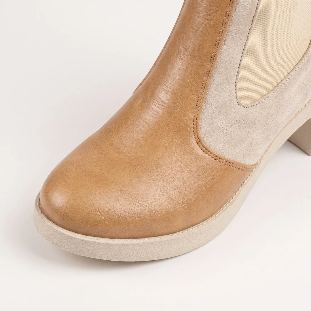 Jessica 3006 Women's Ankle Boots – Imported Leather & Suede, 5 cm Heel