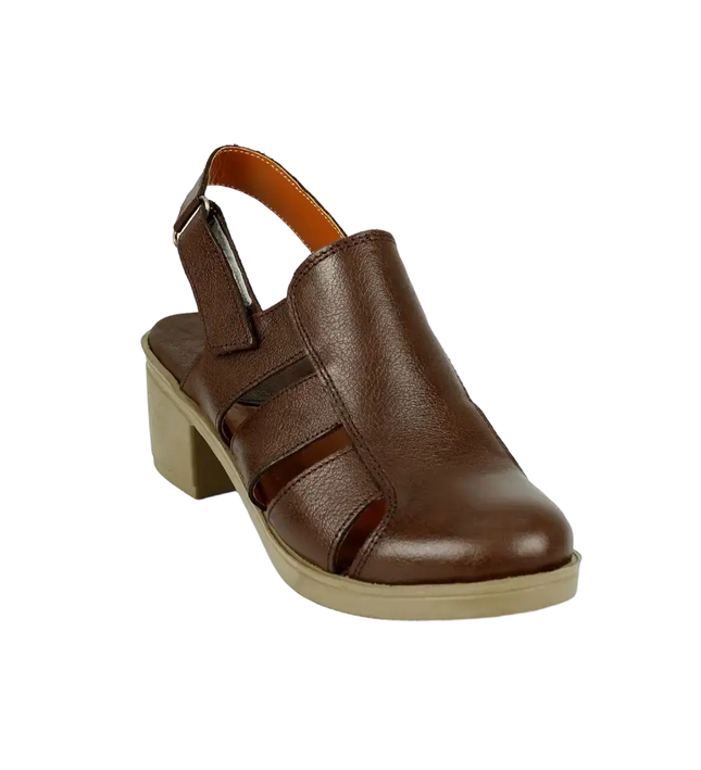 كود ٣١٠ حذاء بكعب عالٍ من الجلد الطبيعي