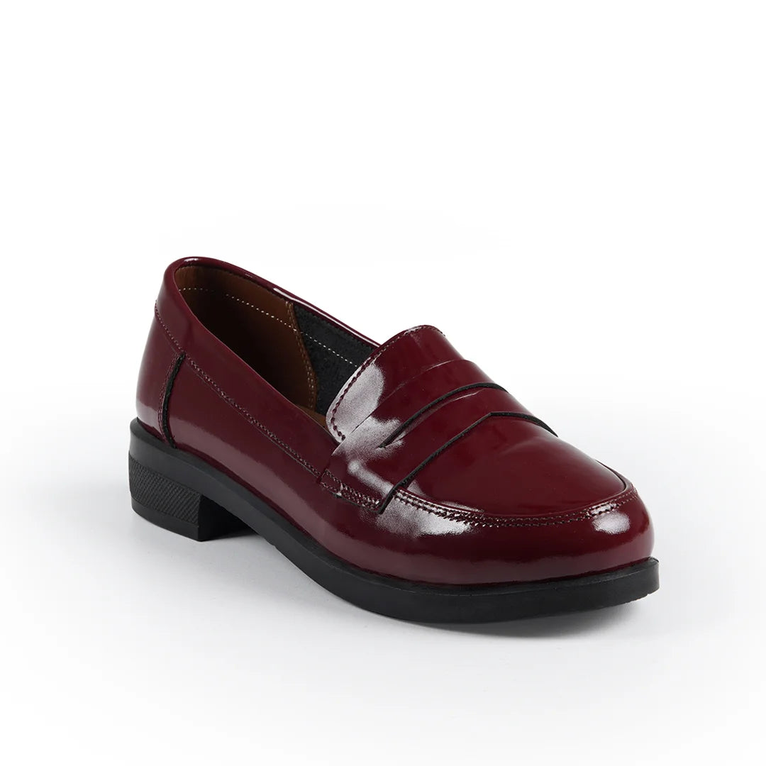 Jessica L22 Women's Glossy Genuine Leather Shoes – Comfortable Walking Shoes