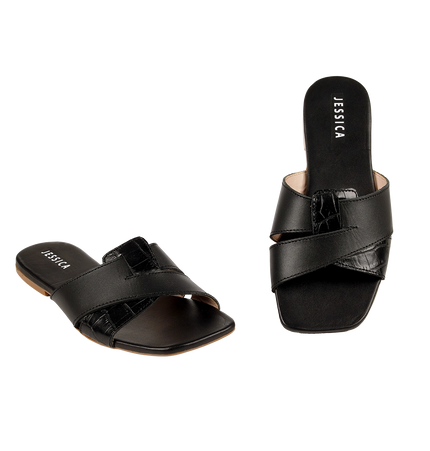 Jessica 9013 Women's Genuine Leather Clogs – Comfortable Walking Clogs with 1 cm Heel