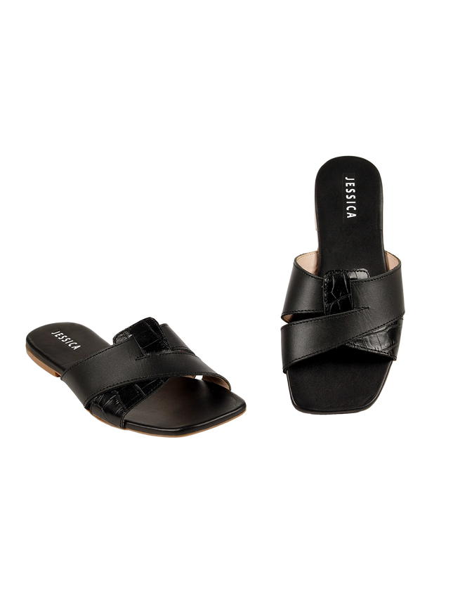 Jessica 9013 Women's Genuine Leather Clogs – Comfortable Walking Clogs with 1 cm Heel