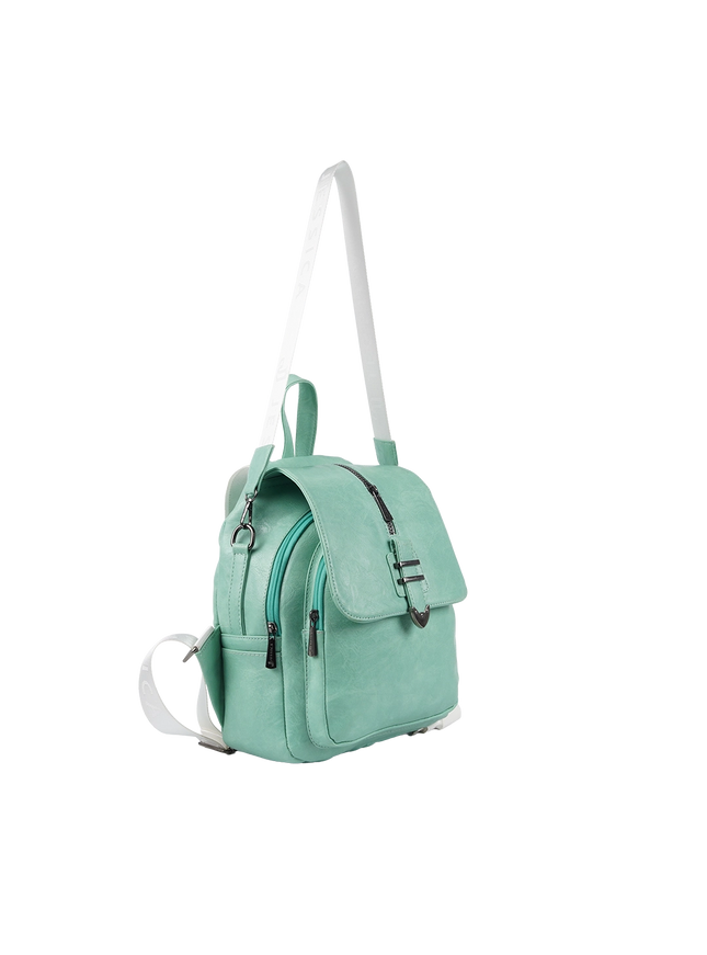 Model 633 Women Backpack with Shoulder Handle – Practical Imported Leather Bag