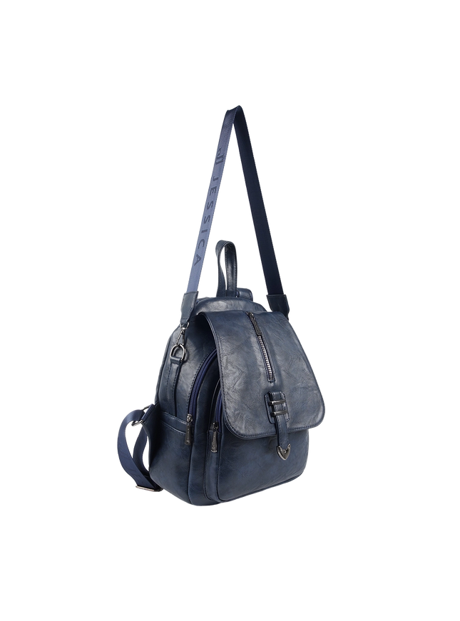 Model 633 Women Backpack with Shoulder Handle – Practical Imported Leather Bag