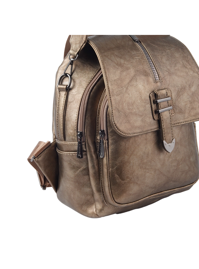 Model 633 Women Backpack with Shoulder Handle – Practical Imported Leather Bag