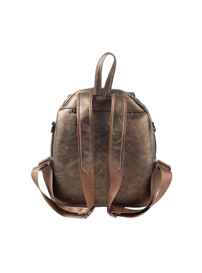 Model 633 Women Backpack with Shoulder Handle – Practical Imported Leather Bag