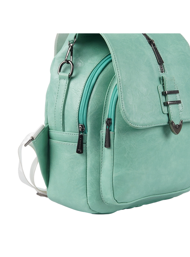Model 633 Women Backpack with Shoulder Handle – Practical Imported Leather Bag
