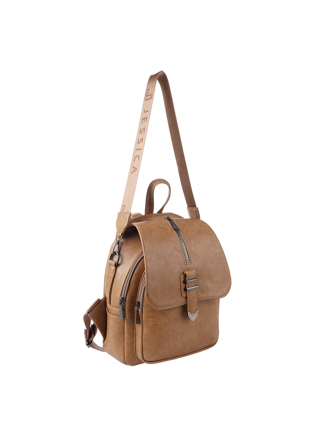 Model 633 Women Backpack with Shoulder Handle – Practical Imported Leather Bag