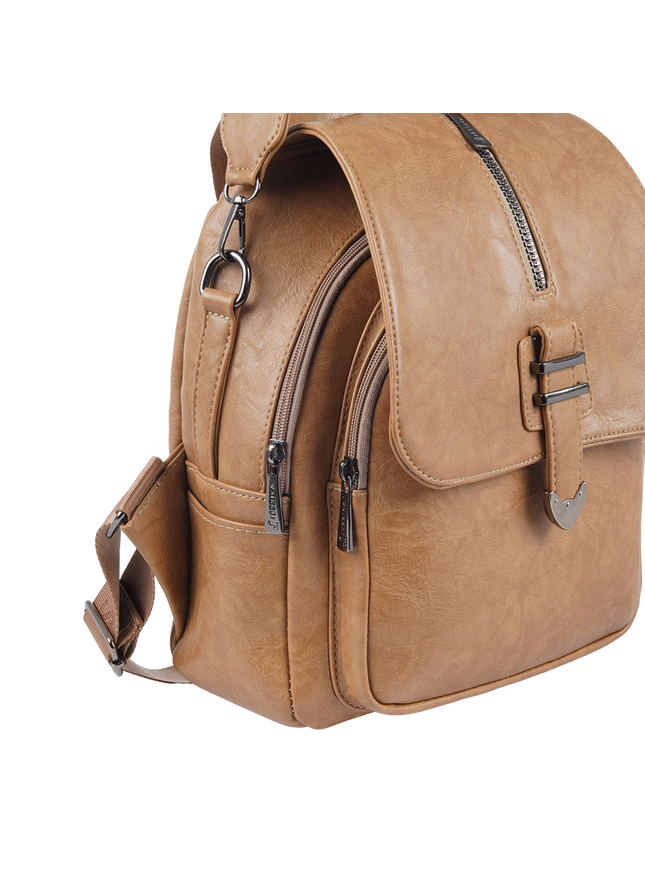 Model 633 Women Backpack with Shoulder Handle – Practical Imported Leather Bag
