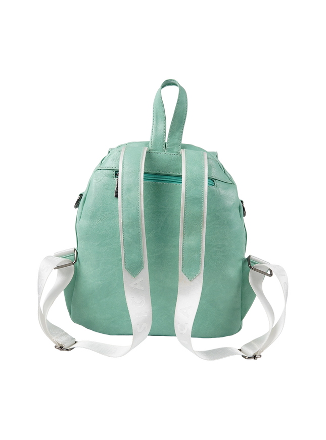 Model 633 Women Backpack with Shoulder Handle – Practical Imported Leather Bag