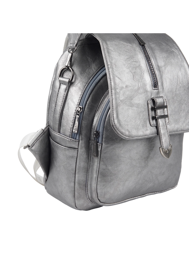 Model 633 Women Backpack with Shoulder Handle – Practical Imported Leather Bag