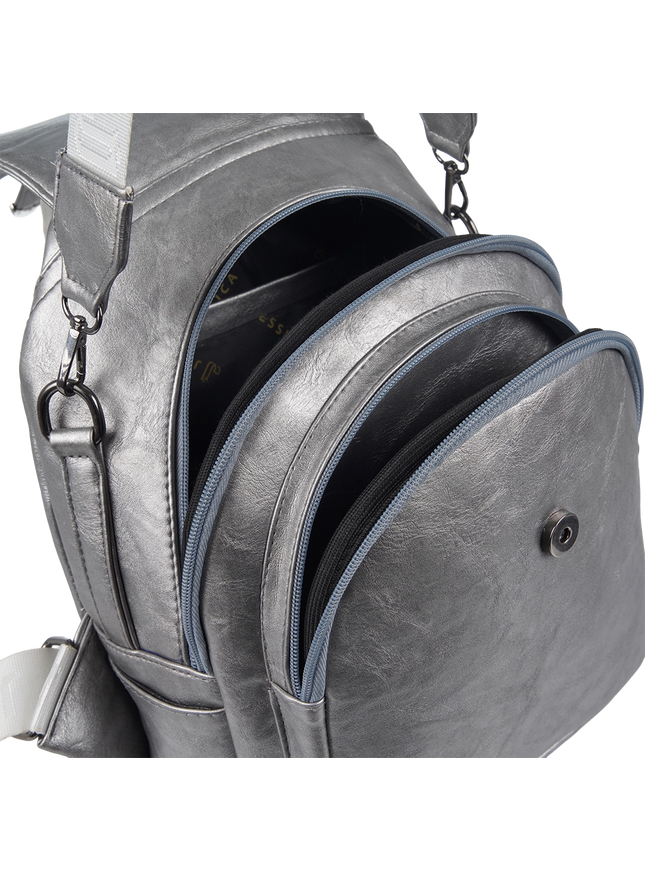 Model 633 Women Backpack with Shoulder Handle – Practical Imported Leather Bag