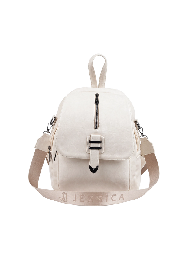 Model 633 Women Backpack with Shoulder Handle – Practical Imported Leather Bag