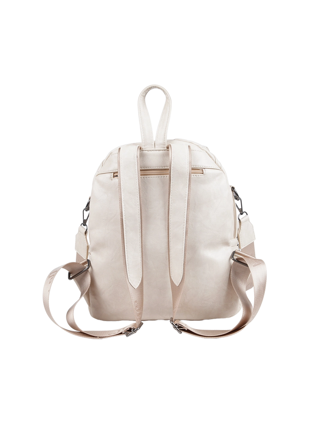 Model 633 Women Backpack with Shoulder Handle – Practical Imported Leather Bag