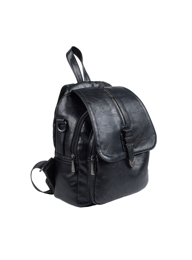 Model 633 Women Backpack with Shoulder Handle – Practical Imported Leather Bag