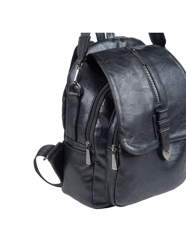 Model 633 Women Backpack with Shoulder Handle – Practical Imported Leather Bag