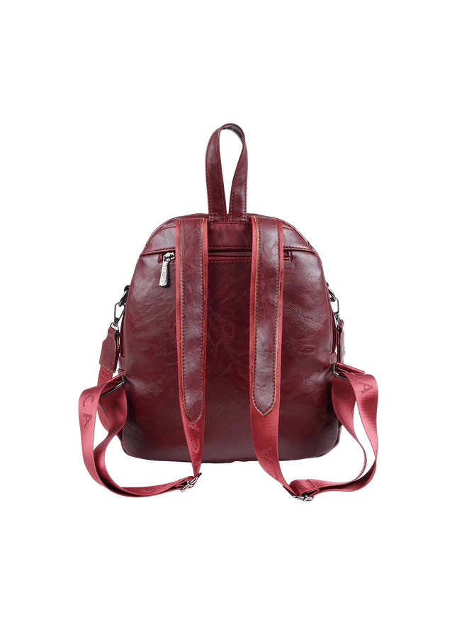 Model 633 Women Backpack with Shoulder Handle – Practical Imported Leather Bag