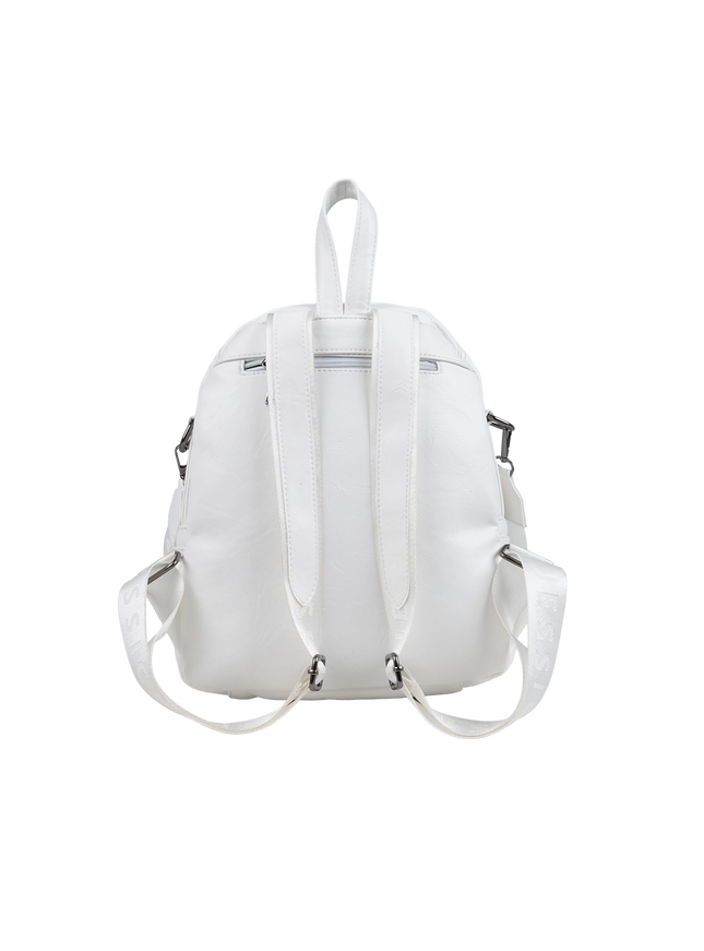 Model 633 Women Backpack with Shoulder Handle – Practical Imported Leather Bag