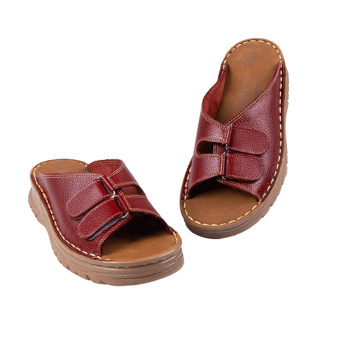 213 Women Genuine Leather Medical Clogs – Comfortable Orthopedic Walking Shoes