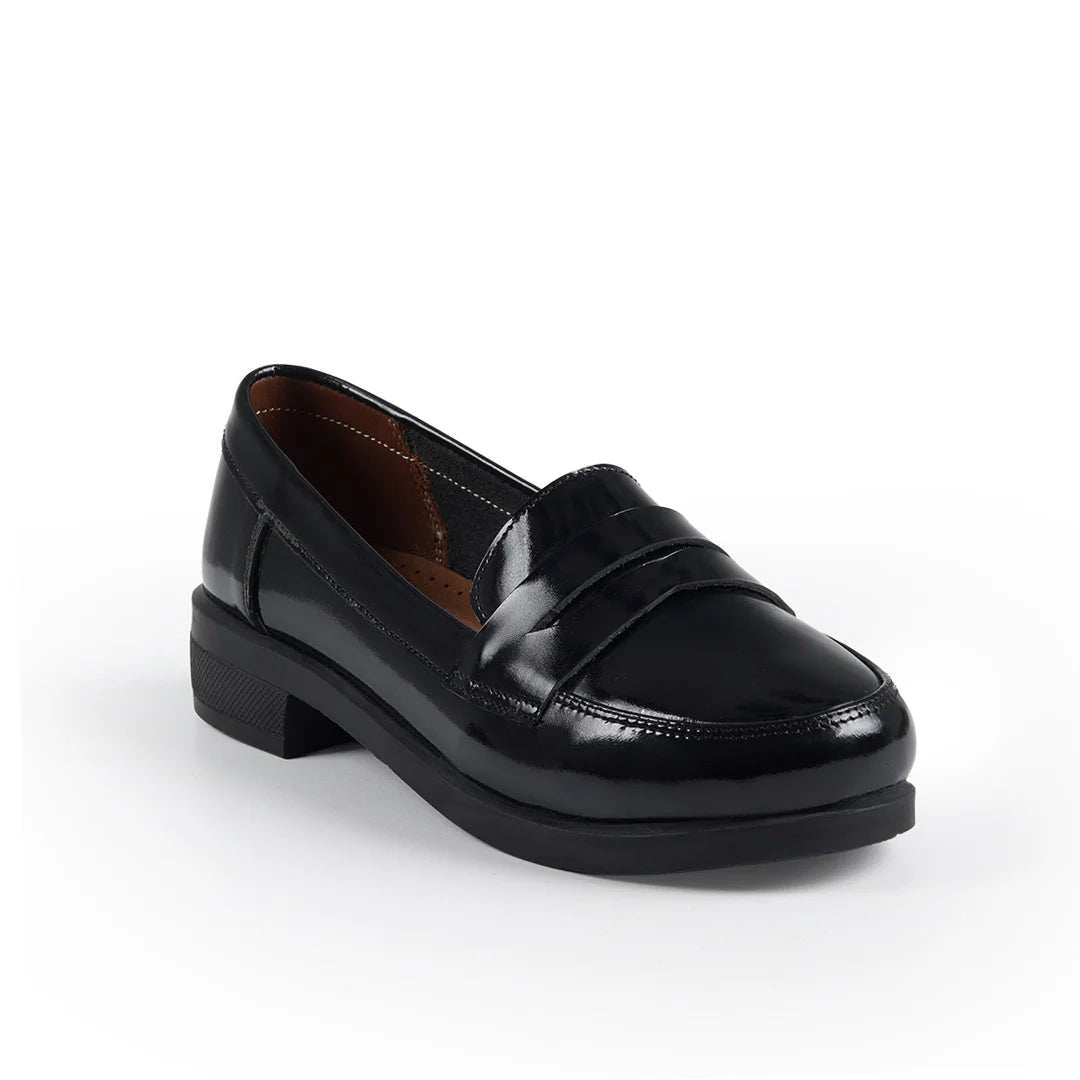 Jessica L22 Women's Glossy Genuine Leather Shoes – Comfortable Walking Shoes