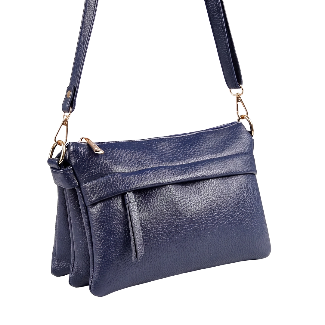 Jessica S101 Women's Crossbody Bag – Practical Medium Leather Bag