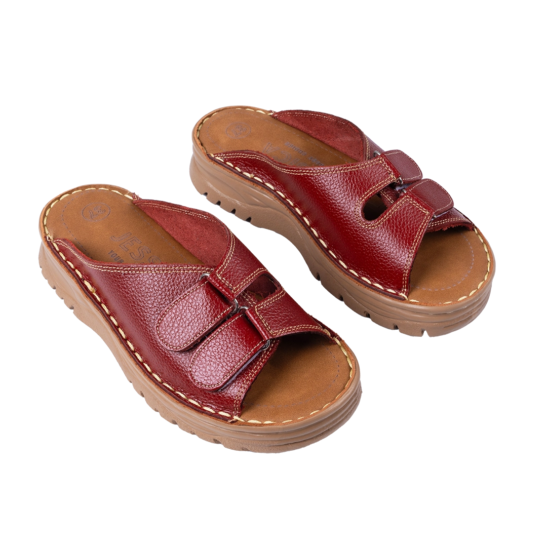 213 Women Genuine Leather Medical Clogs – Comfortable Orthopedic Walking Shoes