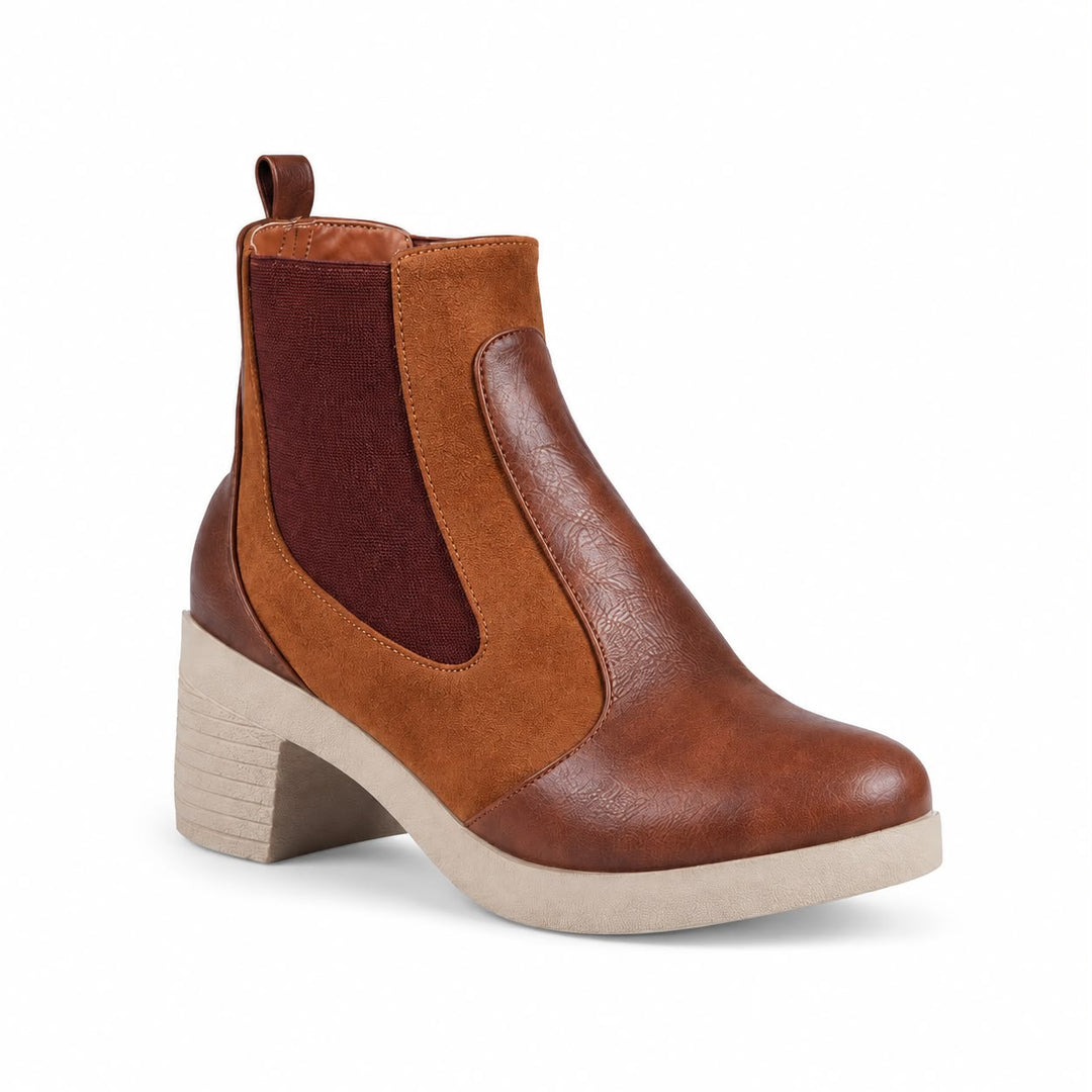 Jessica 3006 Women's Ankle Boots – Imported Leather & Suede, 5 cm Heel