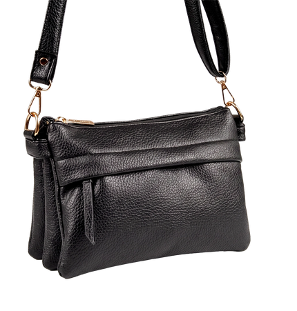Jessica S101 Women's Crossbody Bag – Practical Medium Leather Bag