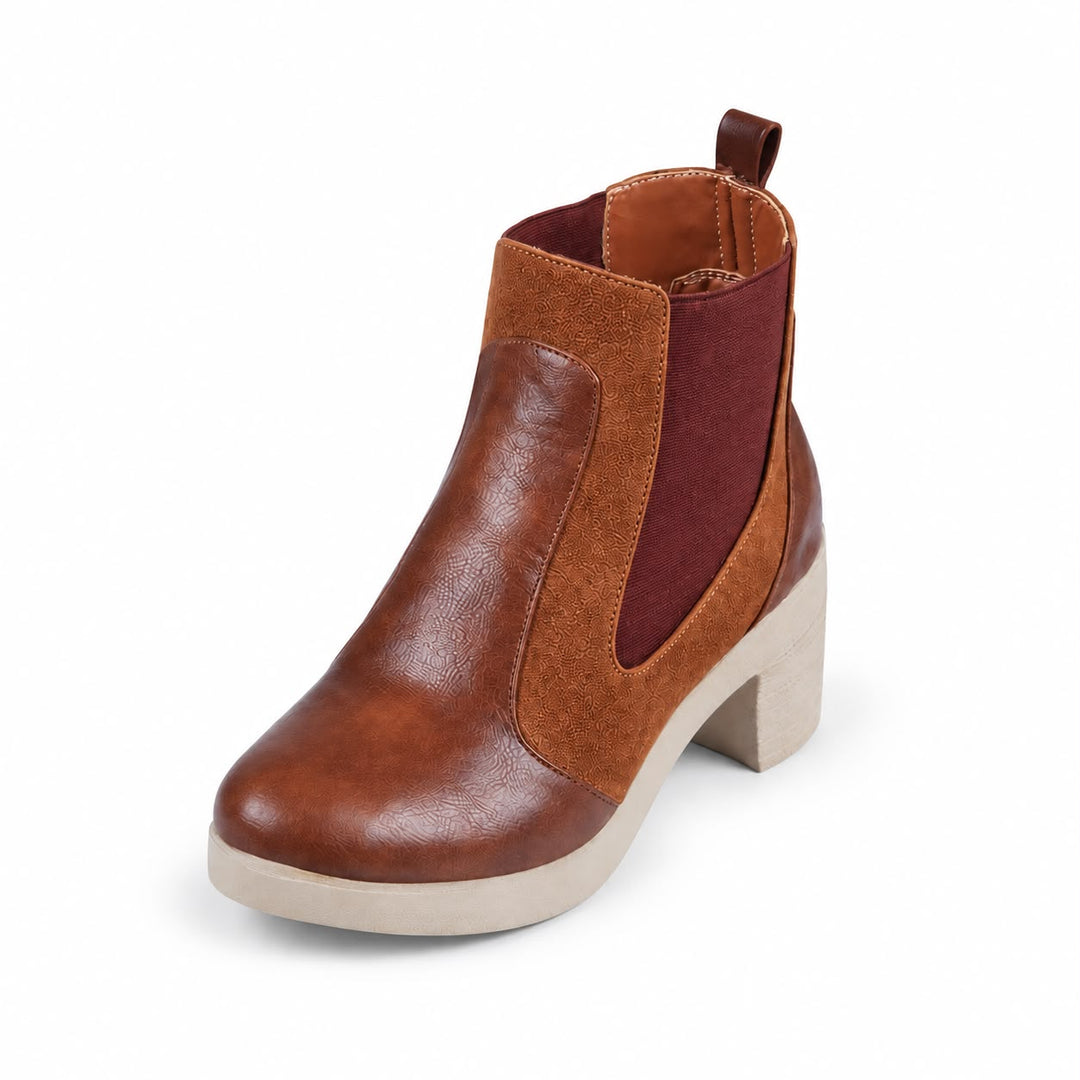 Jessica 3006 Women's Ankle Boots – Imported Leather & Suede, 5 cm Heel
