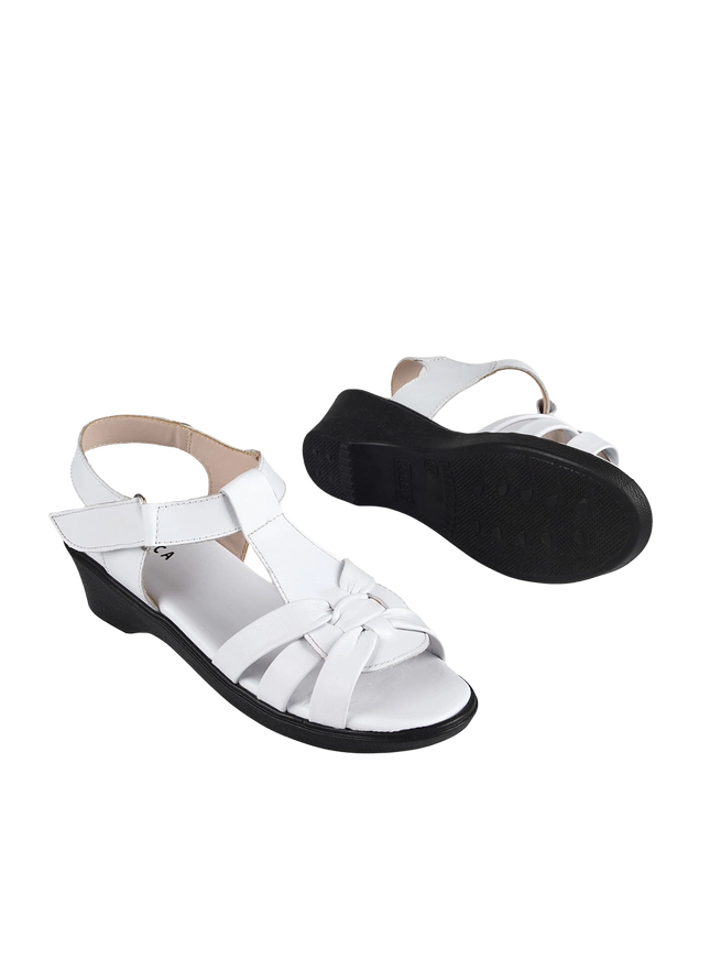 9030 Women Genuine Leather Sabot – Comfortable 3cm Heel Daily Shoes