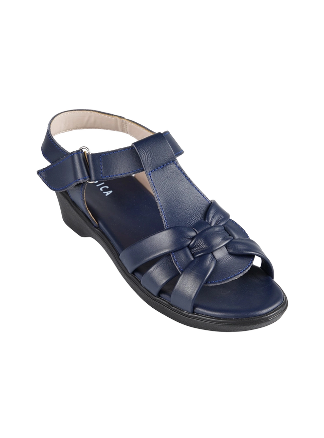 9030 Women Genuine Leather Sabot – Comfortable 3cm Heel Daily Shoes