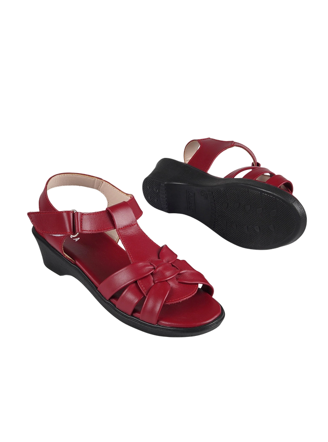 9030 Women Genuine Leather Sabot – Comfortable 3cm Heel Daily Shoes