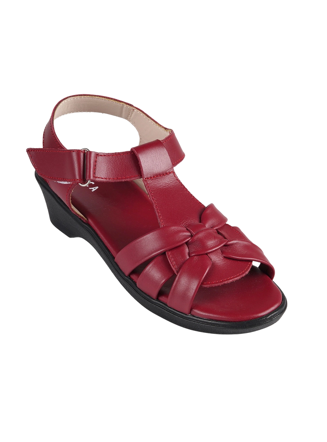 9030 Women Genuine Leather Sabot – Comfortable 3cm Heel Daily Shoes