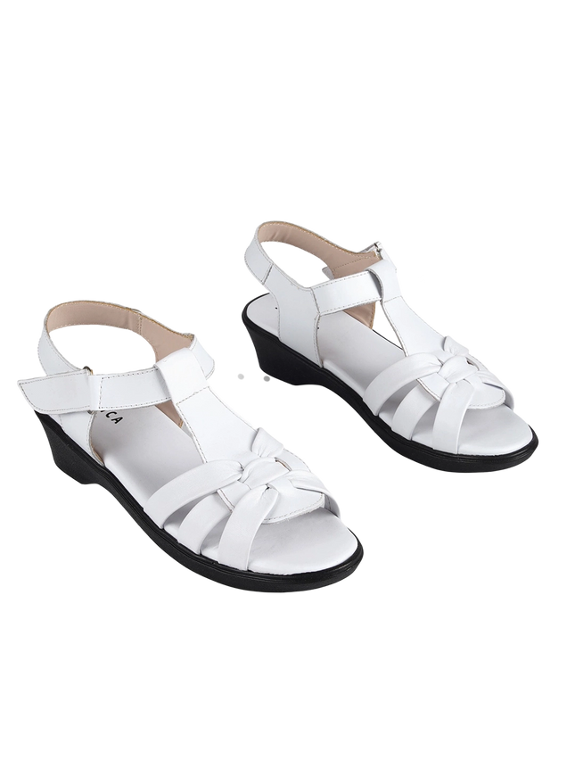 9030 Women Genuine Leather Sabot – Comfortable 3cm Heel Daily Shoes