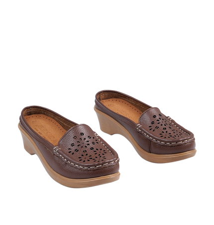 Jessica 9045 Women's Genuine Leather Shoes – Comfortable 3 cm Heel Walking Shoes