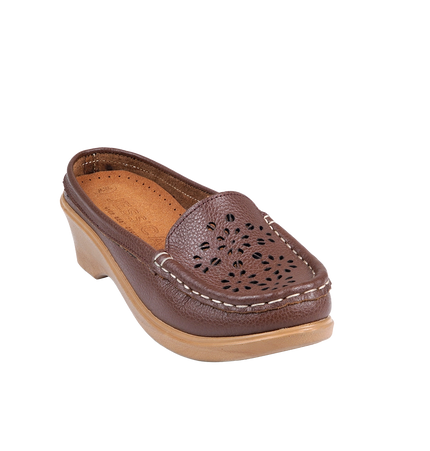 Jessica 9045 Women's Genuine Leather Shoes – Comfortable 3 cm Heel Walking Shoes