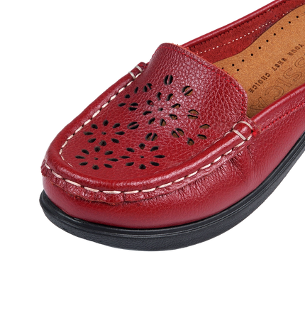 Jessica 9045 Women's Genuine Leather Shoes – Comfortable 3 cm Heel Walking Shoes
