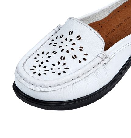 Jessica 9045 Women's Genuine Leather Shoes – Comfortable 3 cm Heel Walking Shoes